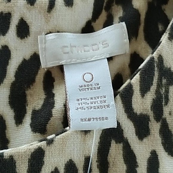Chico's Animal Pointe Zahra Sleeveless Dress NWT - Picture 6 of 9